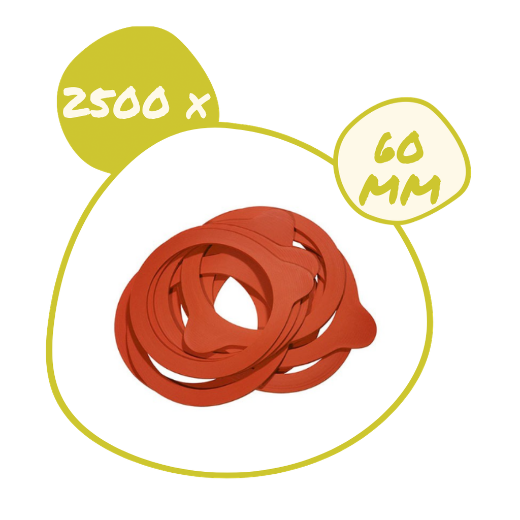2500 x Joint 60 mm pour Weck