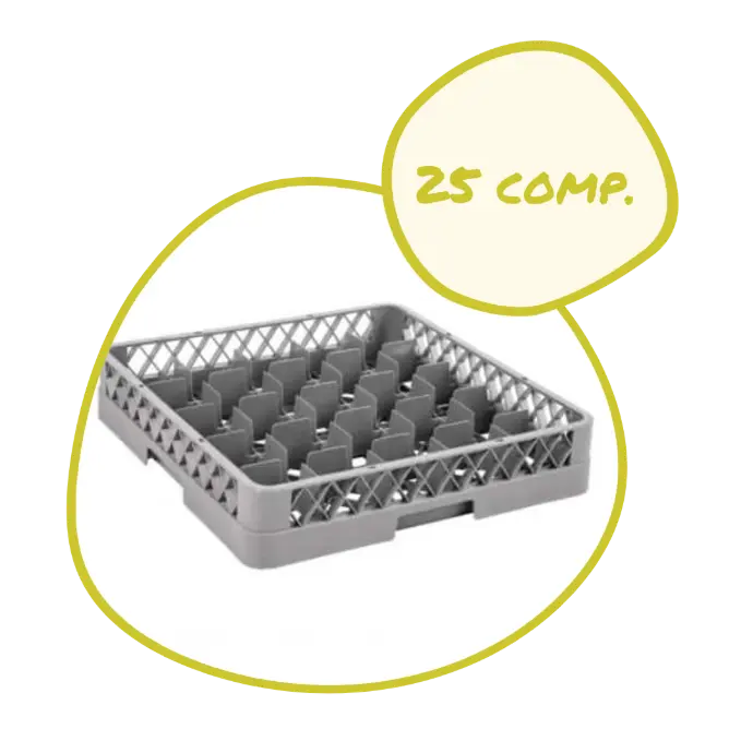 Casier lavable 25 compartiments (déstockage)
