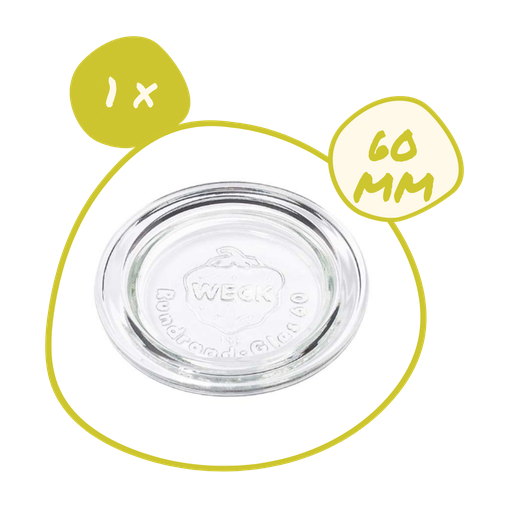 [CVERRE-60-P] 1 x Couvercle verre 60 mm