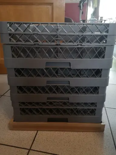 [PAN+2R-16] Casier lavable 16 c. 2 rehausses