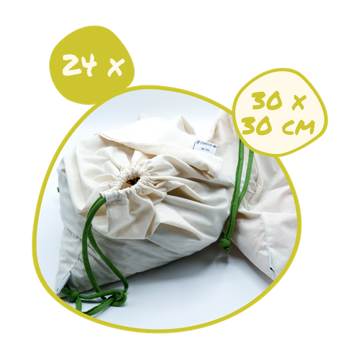 24 * Sac en coton bio Flax&Stitch